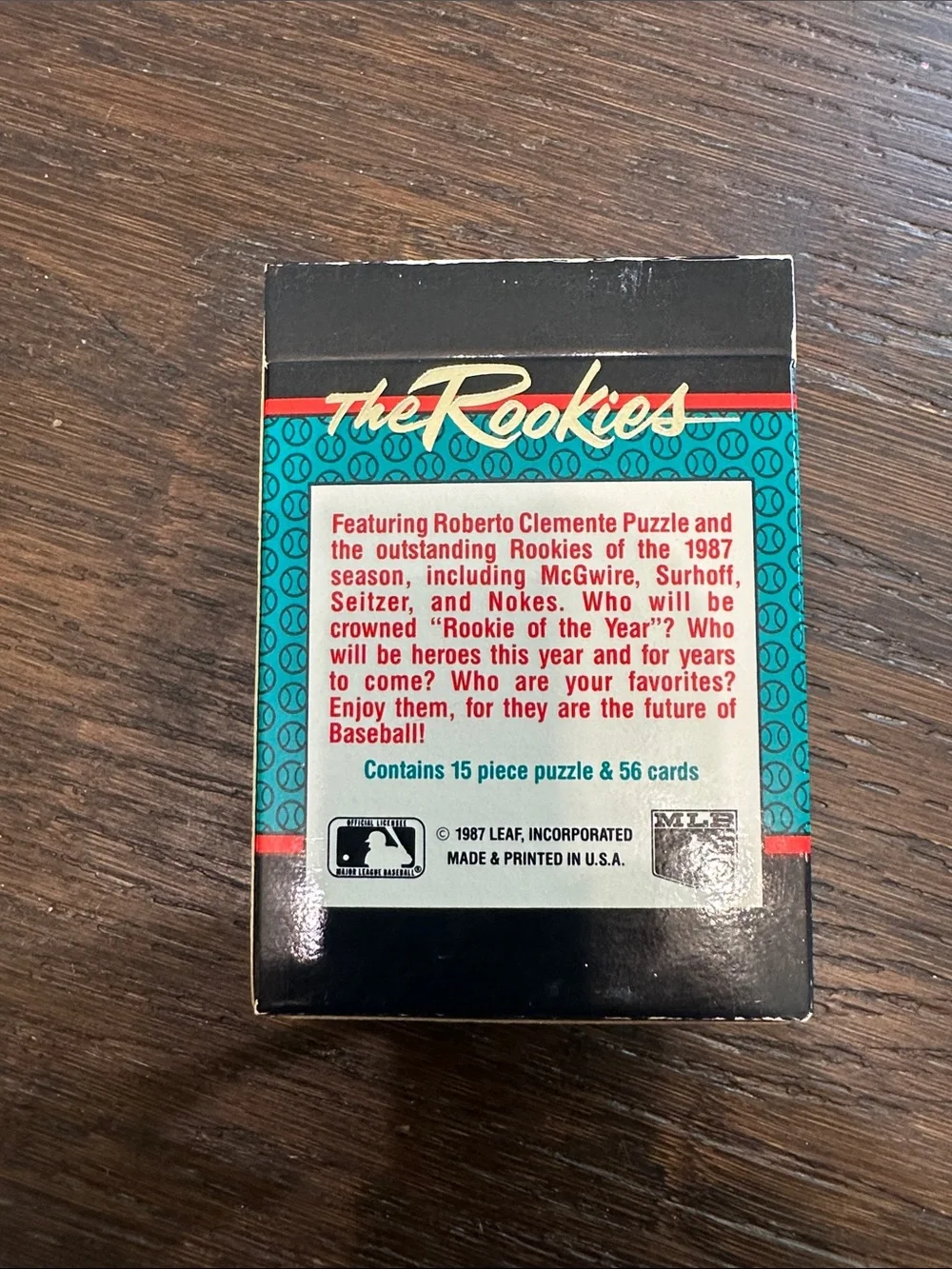 Donruss The Rookies Kids Trading Cards Box - Teal, Black, Gold 56 cards total